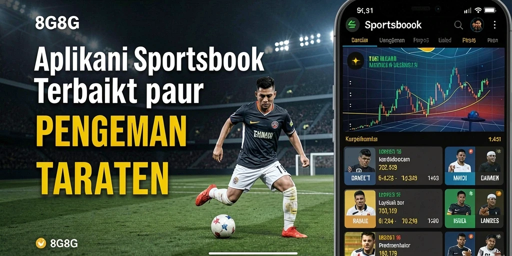 Screenshot gameplay Sportsbook dari aplikasi 8G8G yang menampilkan fitur taruhan.
