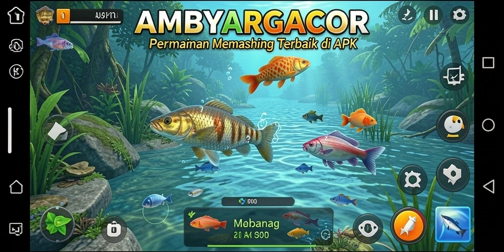 Tangkapan ikan besar di AMBYARGACOR dengan grafis menawan.