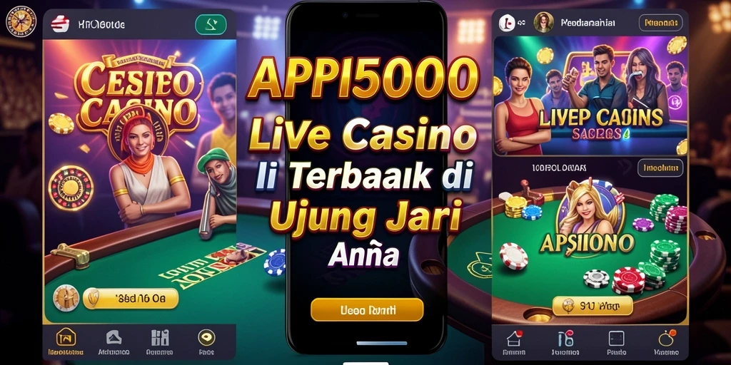 Tampilan gameplay Live Casino yang mendebarkan di API5000.