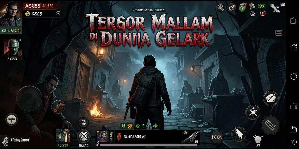 Tampilan menakutkan dari gameplay ASG55 yang penuh dengan kegelapan.