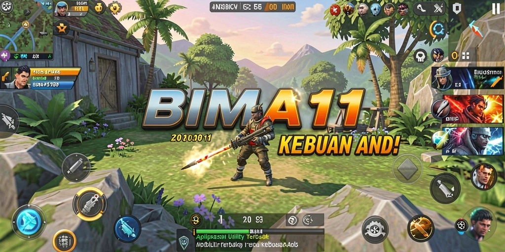 Tampilan antarmuka utama BIMA11 dengan berbagai fitur utility