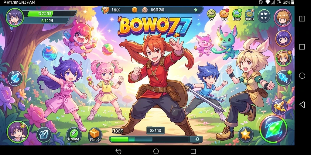Tampilan seru dari gameplay BOWO77 yang penuh petualangan.