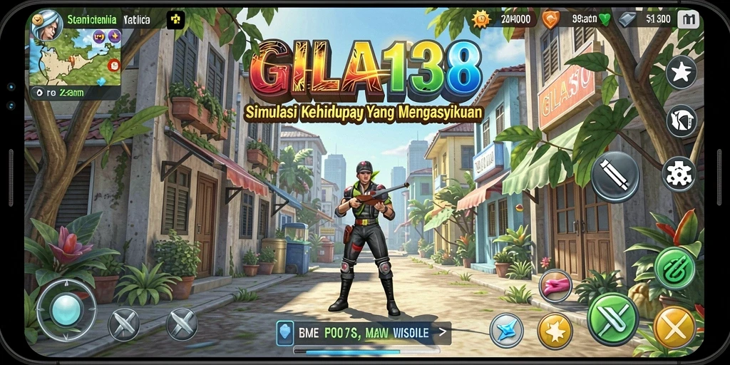 Screenshot GILA138 menunjukkan momen seru dalam gameplay simulasi.