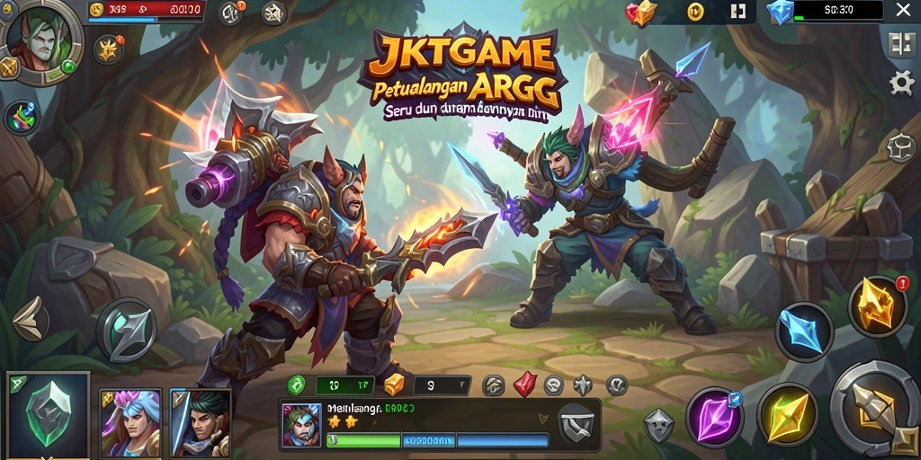 Gameplay epik JKTGAME dalam aksi ARPG yang mendebarkan.