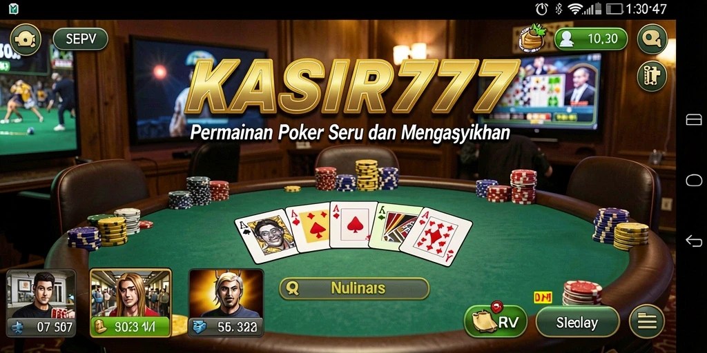 Gameplay KASIR777 yang menarik dengan grafis menawan dalam permainan poker.