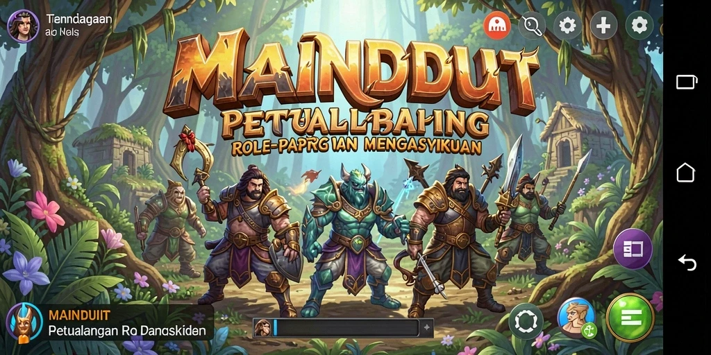 Menampilkan aksi seru dalam gameplay ARPG MAINDUIT.