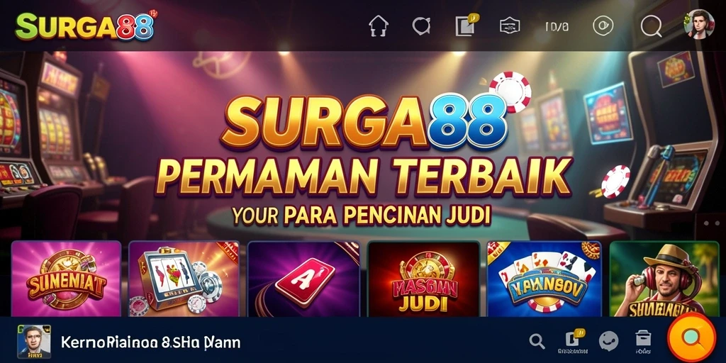 Screenshot gameplay SURGA88 dengan tampilan Kasino yang menawan.