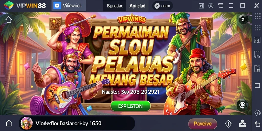 Tangkapan layar VIPWIN88 menampilkan gameplay slot yang menarik dan interaktif.