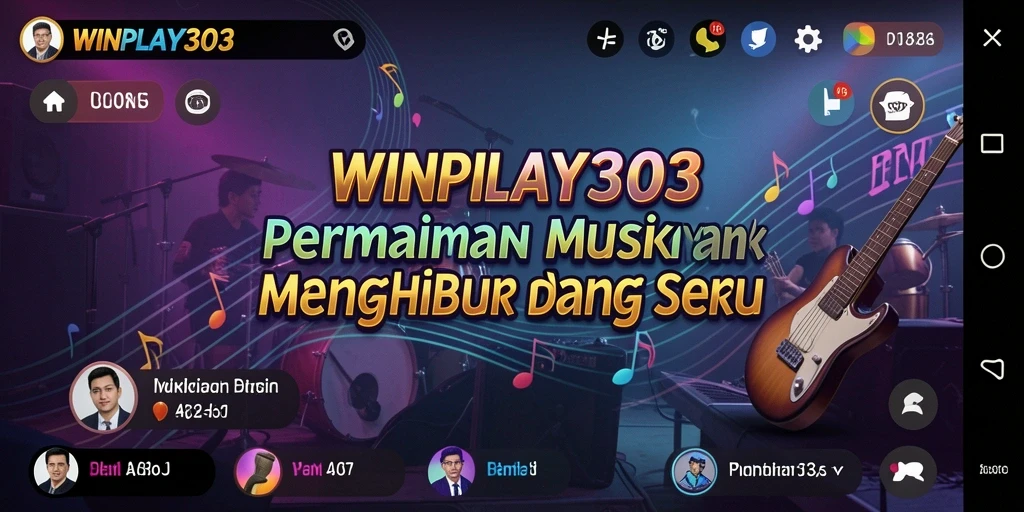 Tampilan gameplay interaktif pada WINPLAY303 dengan berbagai alunan musik.